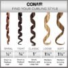81BG9JcrFGL._AC_SL1500_.jpg Conair Double Ceramic 1 1/2-Inch Curling Iron, 1 ½ inch barrel produces soft waves – for use on medium and long hair