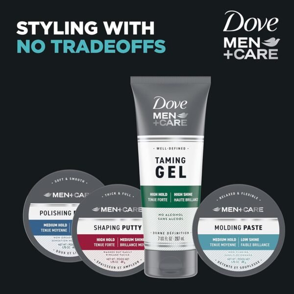 81C-jSNeKL._SL1500_.jpg DOVE MEN + CARE Styling Aid Hair Product for a Medium Hold Sculpting Hair Paste for a Textured Look With A Matte Finish 1.75 Ounce (Pack of 3)