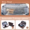 81CEeFJkZL._AC_SL1500_.jpg BOYATU Travel Makeup Bag Cosmetic Bags for Women: 3 Pcs Set Large Portable Make up Bag with Handle - Vegan Leather Toiletry Bags with Compartments - Makeup Organizer for Travel Essentials(01-Coffee)
