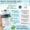 Vitmulti Anti-Aging Natural Amino Acids Supplement for Women & Men – Supports Immune Health, Energy, Smoother Skin Tone, & Restorative Sleep, Anti-Aging Supplement Pills for Longevity, 60 Capsules