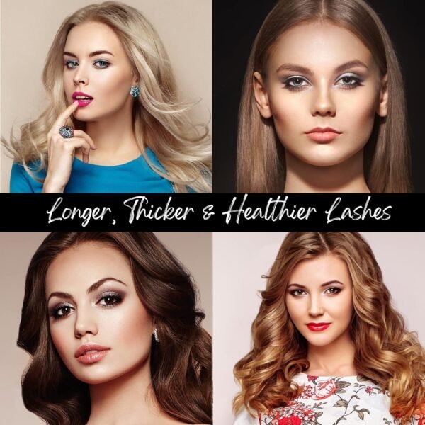 Natural Vine Eyelash Growth Serum: Lash Enhancing Serum with Advanced Formula to Boost Longer Fuller and Thicker Looking Lashes - Vegan & Cruelty-Free for Sensitive Eyes 3mL 3 Months Supply