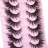 Fox Eye Lashes Wispy Faux Mink Lashes Volume Fairy Cat Eye Lashes That Look Like Extensions Spiky Fake Eyelashes Natural Look