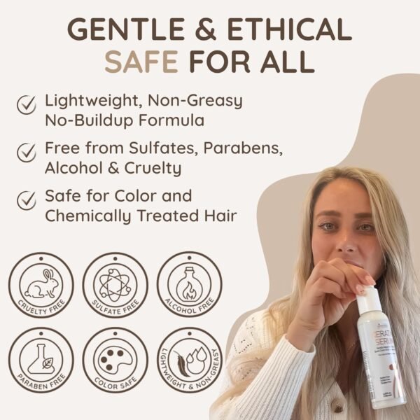 VITAMINS hair cosmetics Keratin Protein Hair Serum - Anti Frizz Control Hair Oil Repair Treatment - Gloss Shine & Heat Protectant for Frizzy Dry Damaged Locks