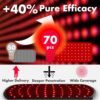 ALLOLO Red Light Therapy for Body, 3-in-1 LED Bead with Timer Remote Control, 12.6"*6.3" 660nm&850nm Infrared Light Therapy for Body Pain Relief Wearable for Muscle Repair