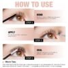 GEMERRY Lash Bond and Seal Waterproof Lash Cluster Glue for Eyelash Clusters - Long Retention 48-72 Hours - DIY Lash Extensions at Home