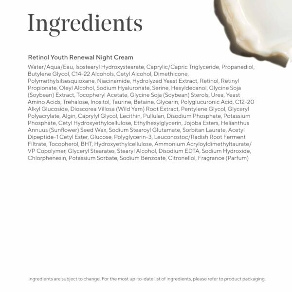 Murad Retinol Youth Renewal Night Cream - Anti-Aging Moisturizer with Retinol Tri-Active Technology and Niacinamide Gently Fights Wrinkles and Fine Lines, Boosts Radiance and Firms Skin - 1.7 Fl Oz