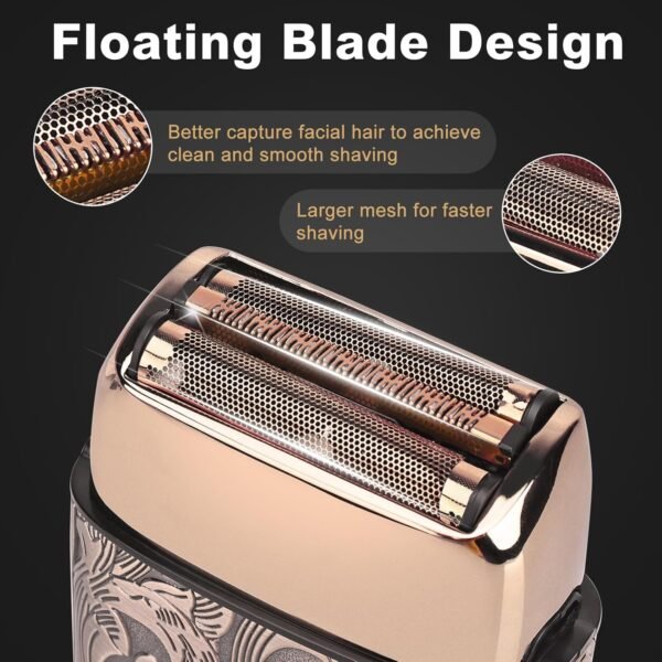 Ufree Foil Shavers Electric Razor for Men, Beard Trimmer Grooming Shaving Kit, Hair Trimmer, Cordless Head Shavers for Bald Men Barber Clippers, Birthday Gifts for Him