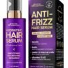 Hydrating Hair Serum for Frizzy and Damaged Hair - Keratin Hair Treatment for Dry Damaged Hair w/ Biotin, Castor Oil, Rosemary Oil, Hair Heat Protectant & Anti Frizz Hair Serum For Frizzy Hair, 5 Oz