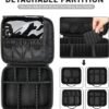 81FtNEa6IsL._AC_SL1500_.jpg Checkered Makeup Bag, Portable Makeup Bag with Adjustable Partition, Cosmetic Bags for Women Toiletry Travel Organizer Portable Make Up Bags for Christmas Birthday Gifts