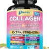Collagen Peptides Types I, II, III, V & X, MCG Biotin, Keratin, Hyaluronic Acid, MSM, Zinc, Grape Seed Extract, Quercetin, Vitamin A, Vitamin C, Vitamin E, Magnesium, Folic Acid (90 Capsules)
