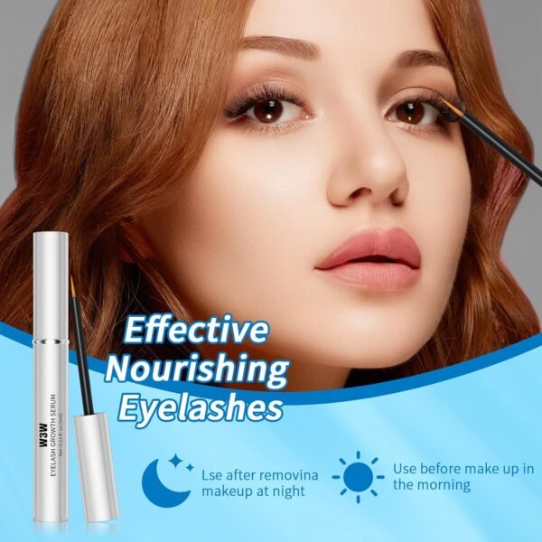 81GWvGivVFL._SL1500_.jpg W3W Eyelash Growth Serum, Lash Serum For Longer, Thicker Lashes, Eyelash Serums with Natural Formula (3ml)