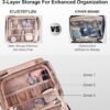 81GbP9b37ZL._AC_SL1500_.jpg Everfun Hanging Travel Toiletry Bag for Women Traveling With Leakproof Compartment Makeup Cosmetic Organizer Dopp Kit Travel Accessories Essentials Must Have