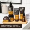 Every Man Jack Mens Sandalwood Beard Set - 5 Full-Sized Grooming Essentials For a Complete Routine - Beard + Face Wash, Beard + Face Lotion, Hydrating Beard Oil, Beard Butter, and Beard Comb