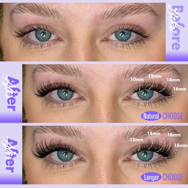 81HIhsBoKL._SL1500_.jpg Pawotence Lash Clusters Wispy Cluster Eyelash Extensions 10-18mm Individual Lashes DIY Cluster Lashes Extension Soft Comfortable Eyelash Clusters with Thin Band