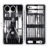81HadX2-xPL._SL1200_.jpg Nail Clippers Set Fingernail and Toenail Clipper Cutters, Manicure Pedicure Kit 18 Pieces Stainless Steel Professional Grooming Kits, Nail Care Tools with Luxurious Travel Case