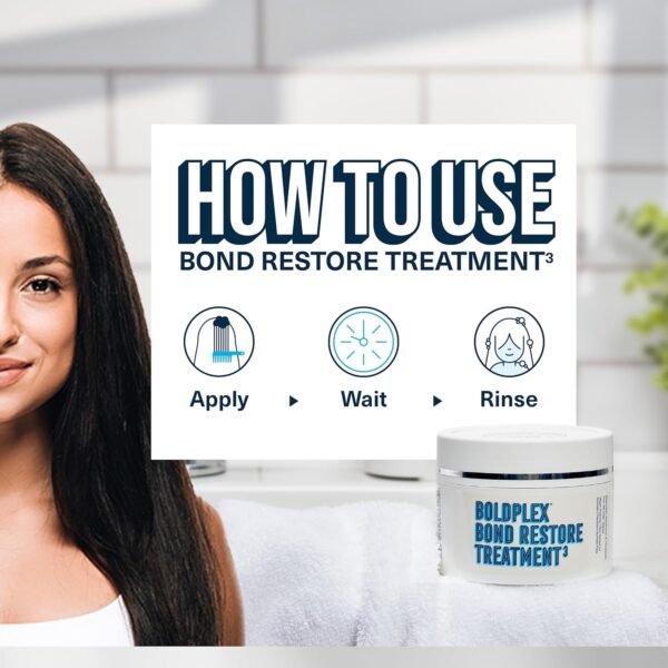 BoldPlex Hair Mask - Deep Conditioner For Dry, Damaged Hair - Mascarilla Para El Cabello - Helps Repair & Nourish Curly, Bleached, or Frizzy Hair - 6.76 Fl Oz