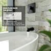 81If-j8XfqL._AC_SL1500_.jpg Alesco Shower Faucet Set, Black Tub Shower Faucet with 8-Inch Showerhead and Bathtub Spout, Showerhead and Handle Set Include Valve and Trim Kit, Matte Black