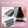 81Iobn94qdL._AC_SL1500_.jpg TYMO Thermal Brush Heated Round Brush - STYLUX 1.7 Inch Blowout Volumizer with Flexi-Fit Tech for Hair Straightening, Curling Styler Tool, Hair Straightener and Curler 2 in 1, Dual Voltage, Gold
