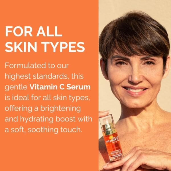 Noche Y Dia Vitamin C Serum for Mature Skin - Made in Spain - Anti Aging Formula Hydrates, Moisturizes, Firms - Targets Sun Spots, Fine Lines, Wrinkles - 30mL (1 fl oz)