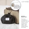 81JUBIFdaqL._AC_SL1500_.jpg Lay-n-Go Cosmo Drawstring Cosmetic & Makeup Bag Organizer - Portable Drawstring Bag w/Zipper Pocket, Makeup Loops & More - Durable, Machine Washable Toiletry Bag for Travel (20", Black)