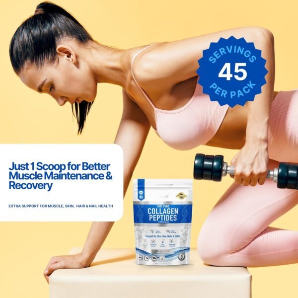81JnFuRVL._AC_SL1500_.jpg The Intelligent Health Collagen Peptides Powder, 45 Servings, Hydrolyzed Collagen, Type I & III, Grass Fed, Unflavored, Gluten Free, Keto/Paleo, 10g Servings, 15.9 Oz, Skin Support, Hair, Nail, Joints