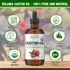 81JrpdFRdpL._SL1500_.jpg Premium Organic Castor Oil (2 fl. oz.) - Pure Cold-Pressed Beauty & Skincare Serum - Eyelash & Eyebrow Hair Growth Enhancer