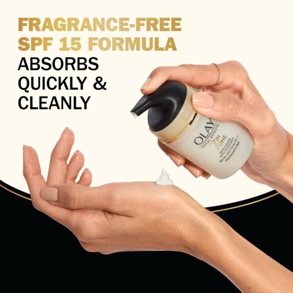 OLAY Total Effects 7-in-1 Anti-Aging Face Moisturizer with SPF 15, Fragrance-Free 1.7 oz