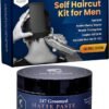 81Jyn9h0QnL._AC_SL1500_.jpg Self Haircut Kit for Men | 2Pcs SelfCut Guide for Men: Neckline Shaving Template & Fade Guide | Adjustable Size Hair Fade Tool & Stable Neck Line Up Tool | Hair Cut for Kids & Seniors