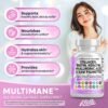 Clean Nutraceuticals Collagen Pills 1000mg Biotin 10000mcg Keratin Saw Palmetto Hyaluronic Acid - Hair Skin & Nails Vitamins & DHT Blocker with Vitamin E Folic Acid Pumpkin Seed MSM - 90 Count