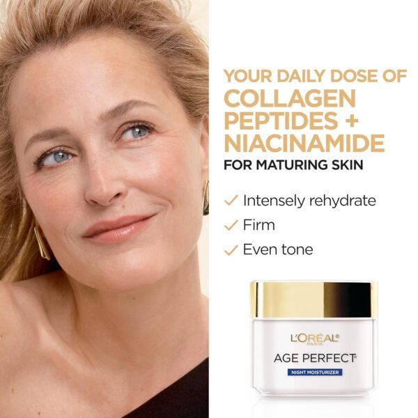 L'Oreal Paris Age Perfect Collagen Expert Anti-Aging, Anti-Wrinkle Night Moisturizer 2.5 oz