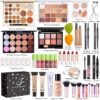 All in One Makeup Kit, Makeup Kit for Women Full Kit, Make Up Gift Set for Women, Makeup Essential Bundle Includes Foundation Eyeshadow Palette Concealer Lipstick Eyeliner Mascara Cosmetic Brush Set