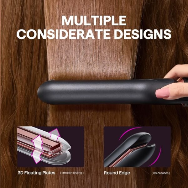 81KT6zOkH-L._AC_SL1500_.jpg Wavytalk 3 in 1 Curling Wand Set, Multi Curl, Curling Iron Set with Heated Round Brush, Flat Iron Hair Straightener, 1 1/4 inch Curling Iron, Dual Voltage Hair Curler