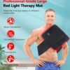 Red Light Therapy Pad for Body, 180W LED Red & Infrared Light Device Mat with 660nm & 850nm Wavelengths for Waist Back Shoulder Muscle Pain Relief FSA HSA Eligible