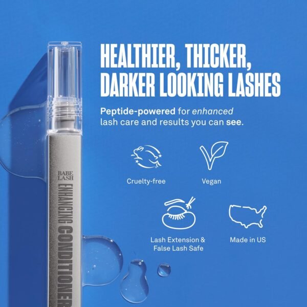 Babe Original Babe Lash Enhancing Conditioner - Conditioning Serum for Eyelashes, with Peptides and Biotin, Promotes Fuller & Thicker Looking Lashes, Companion to Essential Lash Serum