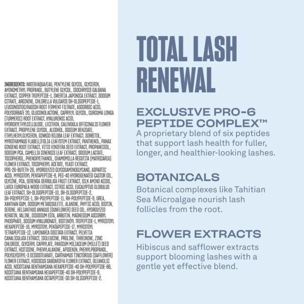 BABE ORIGINAL Renewing Lash Serum – Peptide-Infused Eyelash Serum for Fuller, Longer-Looking Natural Lashes, Lash Enhancing Treatment with Nourishing Botanicals, Vegan & Cruelty-Free Gentle