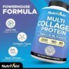 81Ld1lPpwcL._AC_SL1500_.jpg Nutrivein Premium Multi Collagen Pills 2250 mg - 180 Easy-to-Swallow Collagen Capsules: Type I, II, III, V, X Hydrolyzed Protein Peptides for Women and Men - Aging, Joints, Hair, Skin, Bones, & Nails