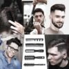 SalonSilk Hair Brush for Men, 5PCS Men Hair Brush & Styling Comb Set - Professional Barber Tools for All Hair Types, Perfect for Styling, Grooming, and Detangling