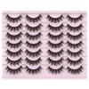 14 Pairs Wispy Mink Lashes False Eye Lashes Natural Look 5D Volume 16mm Fake Eyelashes Pack by TNFVLONEINS