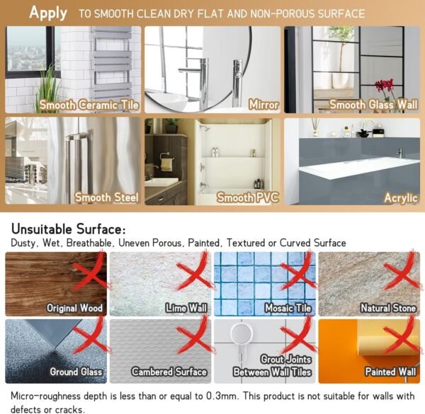 LEVERLOC Shower Caddy Suction Cup, Shower Organizer Removable Bathroom Shelf, Storage Suction Powerful Max Hold 22lbs Bathroom Caddy Waterproof Holder, White