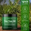 Majestic Pure Tea Tree Oil Face Cream | Cream for Dry & Itchy Skin, Acne, Scar, Day & Night Moisturizer Face Cream for Women & Men | 8 Oz