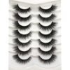 81NxALsKf7L._SL1500_.jpg Pooplunch False Eyelashes Cat Eye Wispy Faux Mink Lashes Pack Fluffy Short Natural Fake Lashes 7 Pairs Multipack
