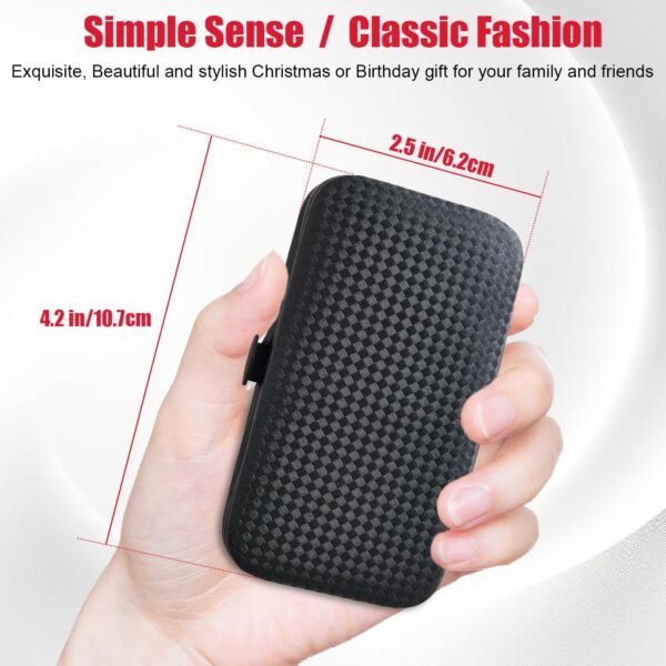 Manicure Set 10 in 1 Mens Gifts Travel Nail Clippers Set for Him, Mens Grooming Manicure Kit Pedicure Tools for Men Women Girls Boys Parents Husband Wife with Black Leather Case