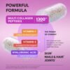 81OTi7zjGL._AC_SL1500_.jpg Multi Collagen Peptides - Hydrolyzed Types I, II, III, V & X - Collagen Supplement for Women 1300mg - w/ Hyaluronic Acid, Vitamins C & E - Skin, Hair, Nails & Joint Support - Made in USA, 120 Capsules
