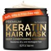 SUNATORIA Keratin Hair Mask - Deep Conditioner for Dry Damaged Hair - Hydrates, Repairs, Nourishes - Keratin Hair Treatment - Deep Conditioning Hair Mask - Keratina Mascarilla Para el Cabello
