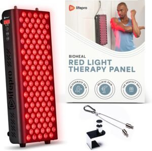 Lifepro Red Light Therapy for Body, Face - Near Infrared Light Therapy Panel - Lessens Pain, Inflammation, Skin Health - 660nm and 850nm Red and Near Infrared LEDs to Improve Circulation