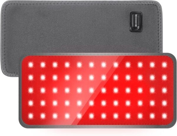Red Light Therapy for Body, 3-in-1 Infrared Light Therapy pad with 660nm Red & 850nm Near Infrared, Auto Timer & 3 Modes, Easy-Use Home Therapy Belt for Pain Relief & Muscle Recovery