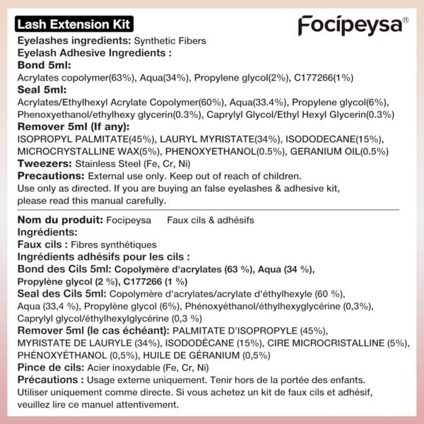 81PymBbhdkL._SL1500_.jpg Focipeysa Lash Extension Kit Thick Eyelash Extension Kit 10-18mm Volume Lash Clusters 200D Individual Eyelashes Kit with Lash Bond, Lash Remover, Lash Applicator, DIY Lashes Extension