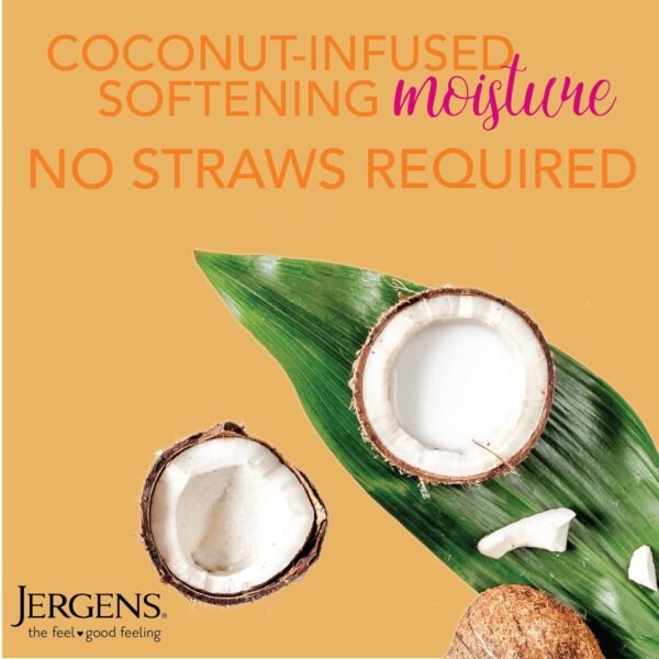 81Q4jcEMixL._SL1500_.jpg Jergens Hydrating Coconut Body Lotion, Hand and Body Moisturizer, Infused with Coconut Oil, Hydrates Dry Skin Instantly, Dermatologist Tested, 16.8 oz, Pack of 3