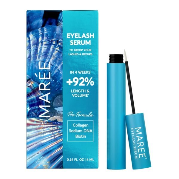 MAREE Eyelash Serum To Grow Lashes & Brows - Eye Lash Serum for Eyelash Growth Without Prostaglandin - Rapid Enhancing Lash Growth Eyebrow Boost Oil - Sérum De Pestañas Suero Para Pestañas Crecimiento