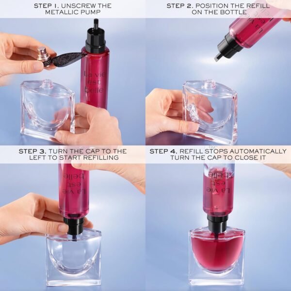 81QQah9TiUL._SL1500_.jpg Lancôme La Vie Est Belle L'Elixir Eau De Parfum 3.4 Fl.oz Refill - Warm, Velvety Floral Perfume with Notes of Raspberry, Bergamot, Violet, Rose & Cocoa Butter - Womens Perfume